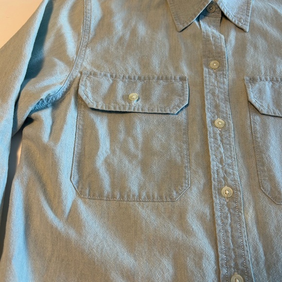 Lauren Jeans Co By Ralph Lauren, Button Up Chambray Shirt Womens Small - Picture 2 of 11